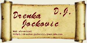 Drenka Jocković vizit kartica